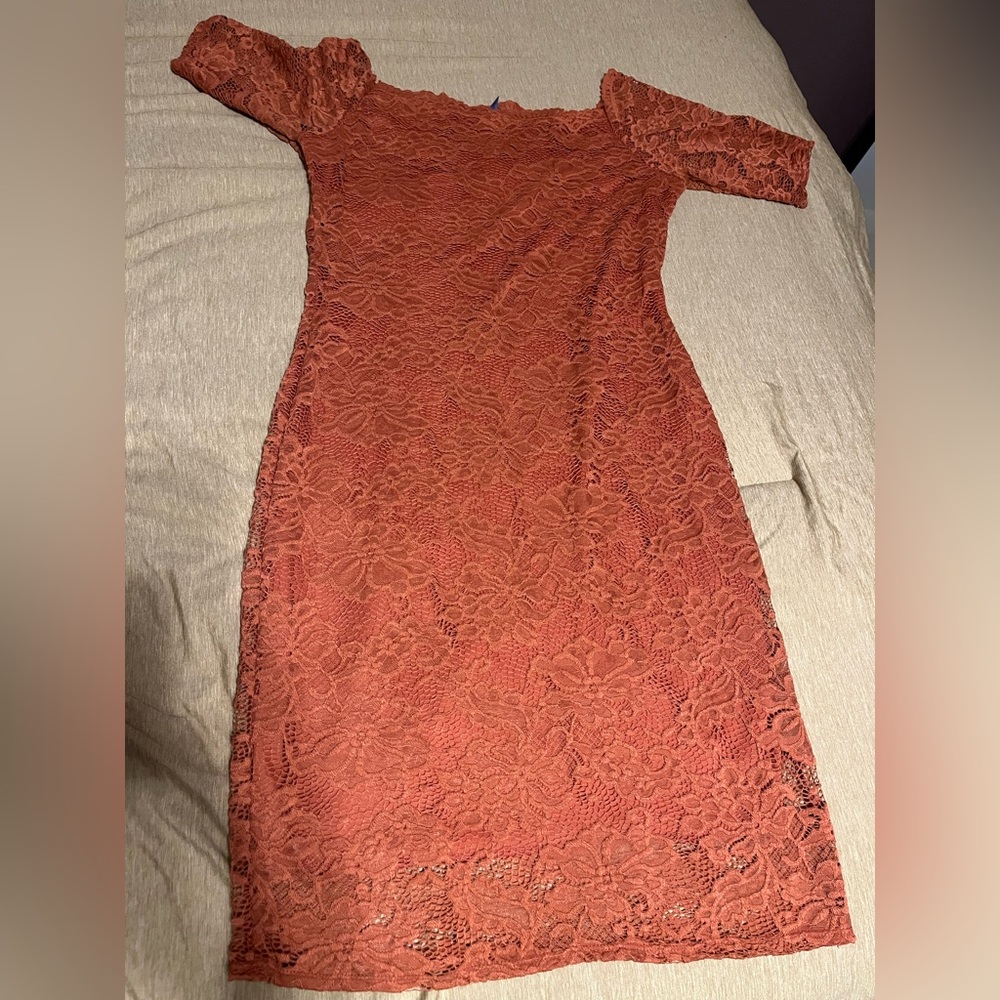 Mauve rose color dress